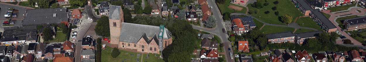 Luchtfoto van Loppersum